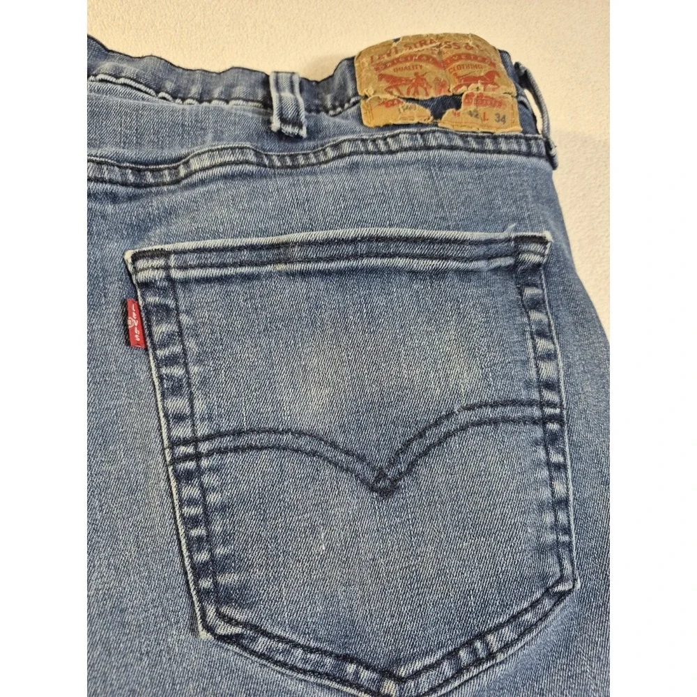 Levi's 541 Athletic Taper Jeans Men's 42x34 Medium Wash Blue Denim